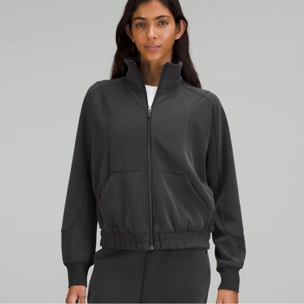 Lululemon Brushed Softstreme Funnel Neck Jacket black